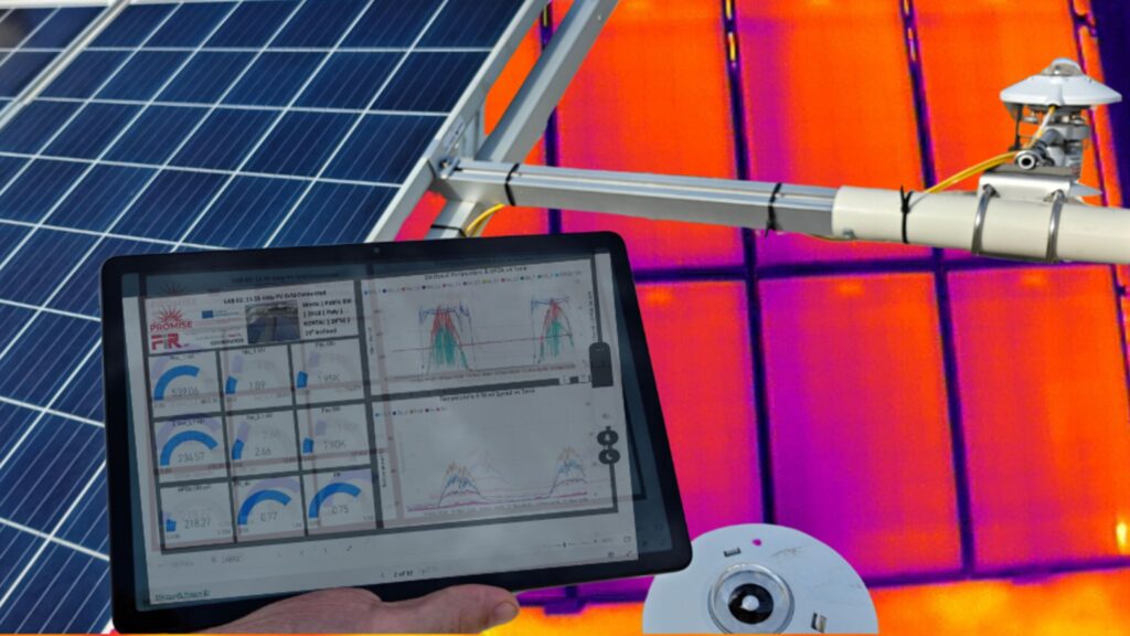 Operational photovoltaic system monitored using digital tools in a living laboratory environment.